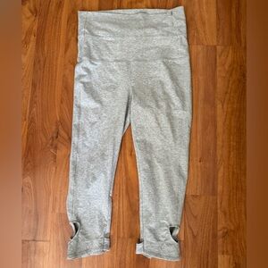Gray heathered cotton capris — Great condition; never been worn